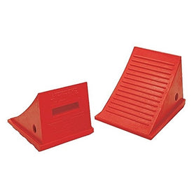 Roadblock UC1500-4.5 Impact-Absorbing Urethane Industrial Wheel Chock, Orange, 4.5 lbs, 11" Length x 7.75" Width x 8" Height