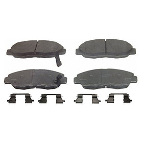 Wagner ThermoQuiet QC465A Ceramic Disc Pad Set With Installation Hardware, Front