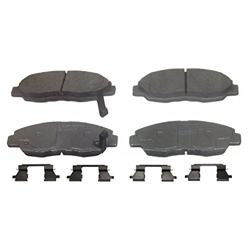 Wagner ThermoQuiet QC465A Ceramic Disc Pad Set With Installation Hardware, Front