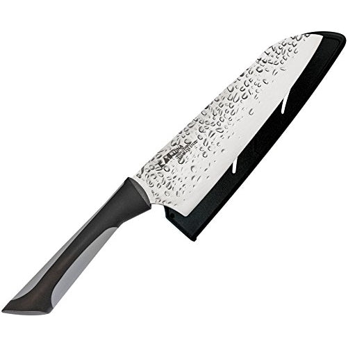 Kai Luna 7 Inch Santoku Knife with Sheath and Soft-Grip Handle