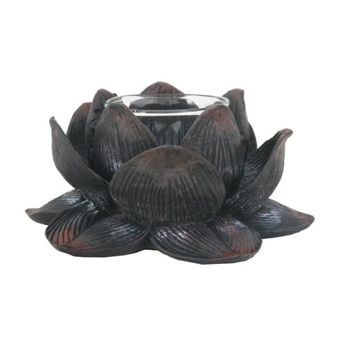 Lotus Votive / Candle Holder - Meditation Flower Candleholder Buddha