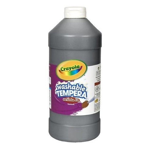 Crayola Black Washable Tempera Paint, 32-Ounce