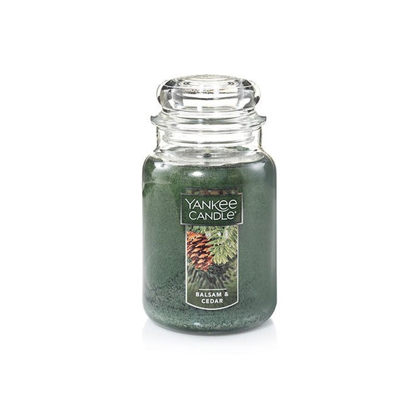 Yankee Candle Large Jar Candle, Balsam & Cedar