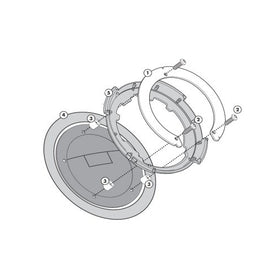 Givi BF08 Tanklock Tanklocked Tank Bag Fitting Kit - Ducati