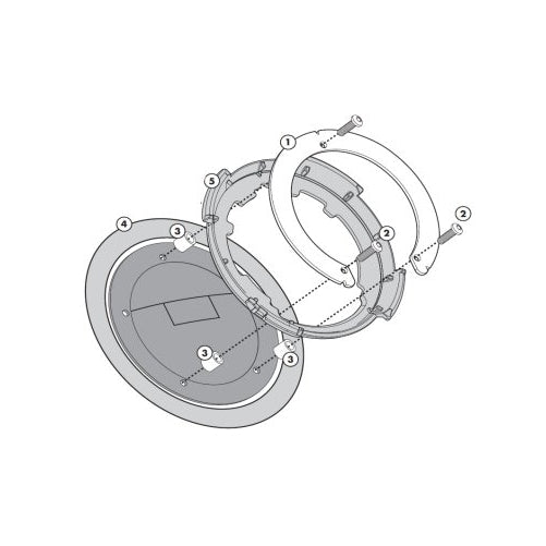 Givi BF08 Tanklock Tanklocked Tank Bag Fitting Kit - Ducati