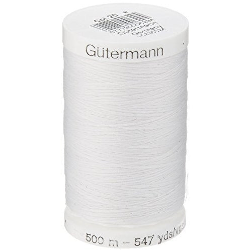 Sew-All, All PurposeThread 547 Yards-Black GUTERMANN Thread 3 pack (White)