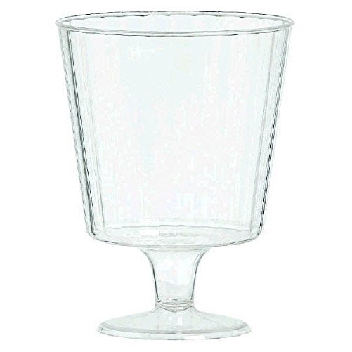 Amscan Disposable Premium Quality Boxed Wine Glasses (24 Pack), 5 oz, Clear