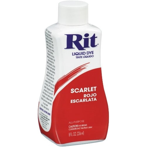 Rit Dye Liquid Fabric Dye, 8-Ounce,Scarlet