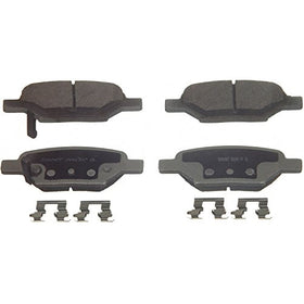 Wagner ThermoQuiet PD1033A Ceramic Disc Pad Set With Installation Hardware, Rear