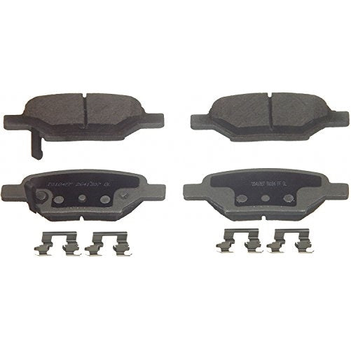 Wagner ThermoQuiet PD1033A Ceramic Disc Pad Set With Installation Hardware, Rear