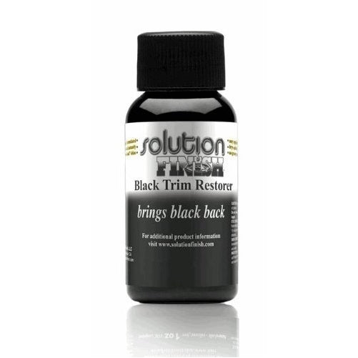 Solution Finish Black Plastic & Vinyl Restorer - Use for Car and Truck Detailing - 1 oz.
