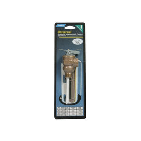 Camco 10421 1/2" Temperature and Pressure Valve with 4" Probe