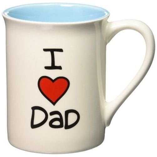 Our Name is Mud “I Heart Dad” Stoneware Mug, 16 oz.