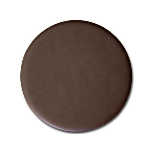 Dacasso Chocolate Brown Leather Round Coaster