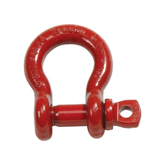 Crosby 1018507 Carbon Steel S-209 Screw Pin Anchor Shackle, Self-Colored, 4-3/4 Ton Working Load Limit, 3/4" Size