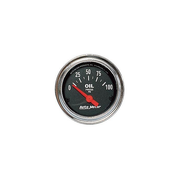 Auto Meter 2522 Traditional Chrome Electric Oil Pressure Gauge