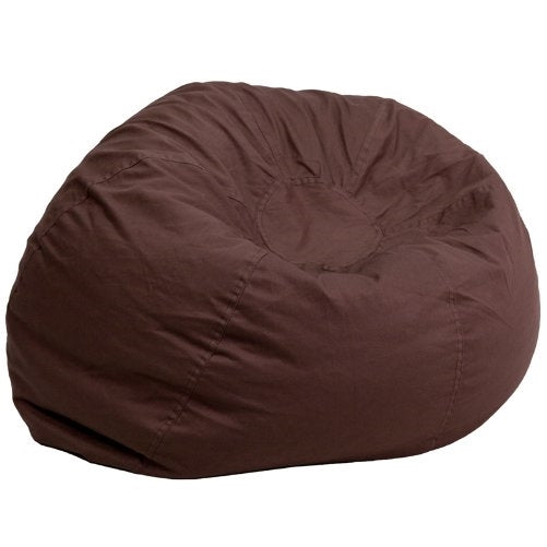 Flash Furniture Oversized Solid Brown Bean Bag Chair