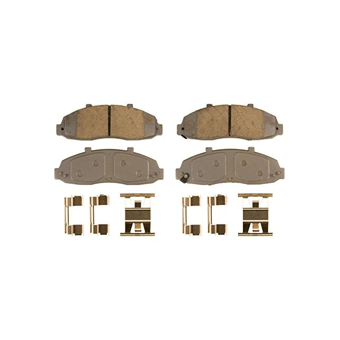 Wagner ThermoQuiet QC679 Ceramic Disc Pad Set With Installation Hardware, Front