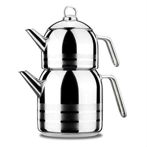 KORKMAZ ASTRA 2.9 Liter 18/10 Stainless Steel Premium Turkish Teapot