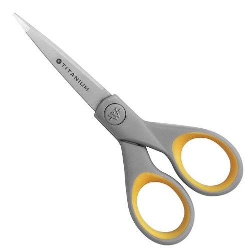 Westcott 5" Pointed Titanium Bonded Scissors With Soft Grip Handles