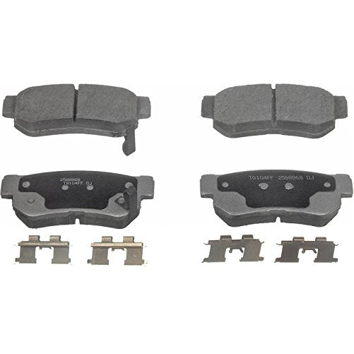 Wagner ThermoQuiet PD813 Ceramic Disc Pad Set With Installation Hardware, Rear