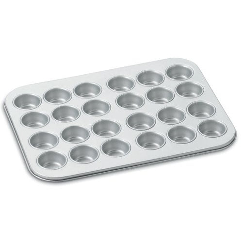 Cuisinart AMB-24MMP Chef's Classic Nonstick Bakeware 24-Cup Mini Muffin Pan, Silver