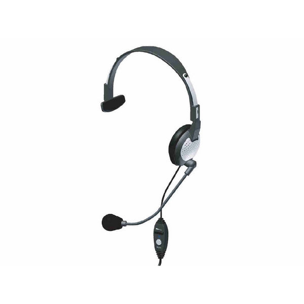 Andrea Communications NC-181VM USB On-Ear Monaural Computer Headset with noise-canceling microphone, in-line volume/mute controls, and built-in external sound card and USB plug