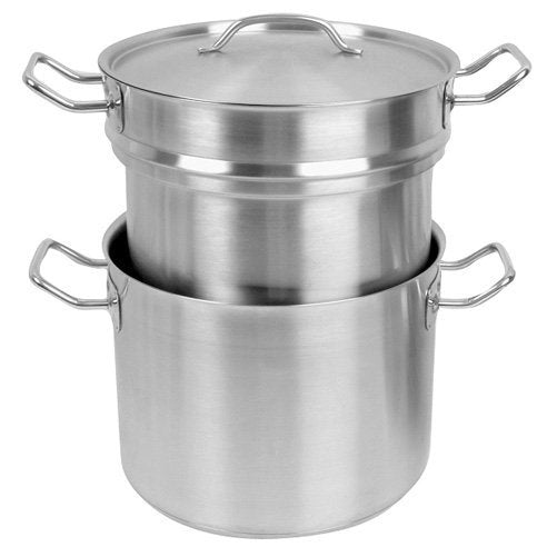 Tiger Chef SLDB020 20 Qt. Double Boiler With Cover