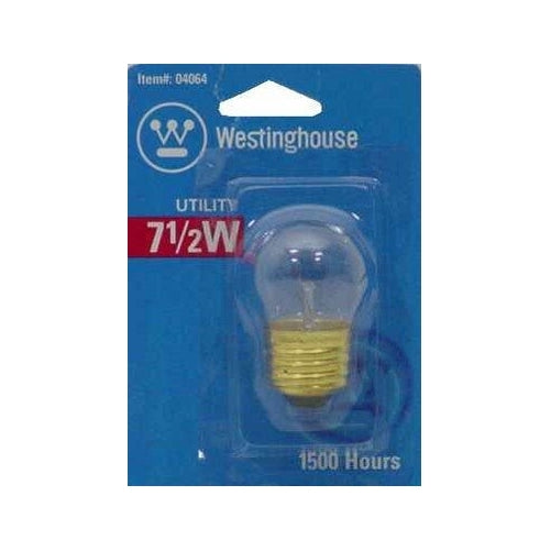 Westinghouse Utility Light Bulb 7-1/2 W 53 Lumens S11 Med Base 2-1/4 In. Clear Carded