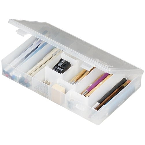 ArtBin Infinite Divider System, IDS Box with 6 Dividers, Clear Storage Container, 600IDS