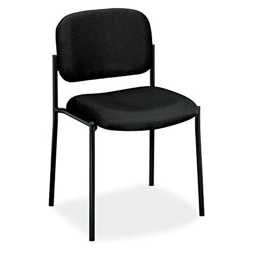 HON Scatter Guest Chair - Leather Stacking Chair Office Furniture, Black (VL606)