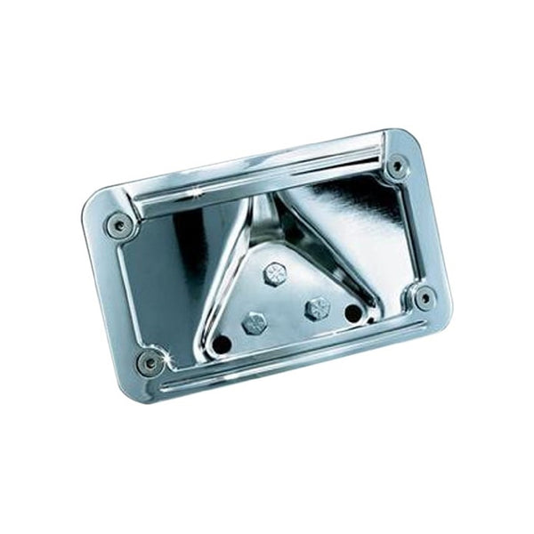 Kuryakyn 3138 Lighted Laydown Curved License Plate Frame and Mount