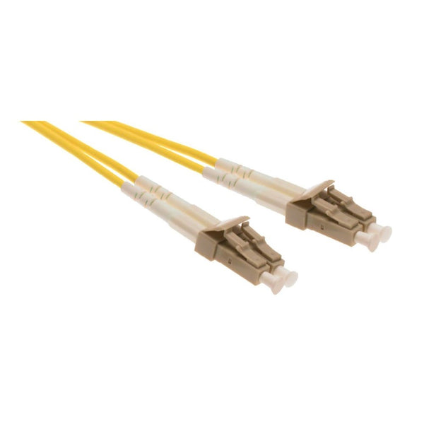 Shaxon FCLCLCS03M-B, LC to LC Duplex Single Mode 8.3/125 Fiber Optic Patch Cord - Yellow PVC Zip Cord, 3 Meters