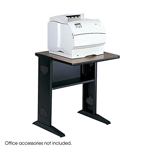 Safco Reversible Top Fax/Printer Stand - Steel - Black