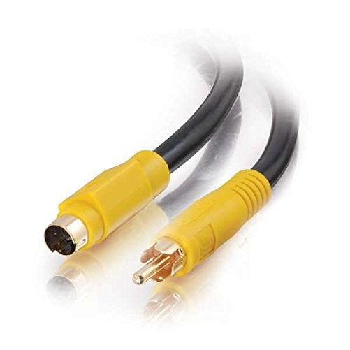 C2G 27965 Value Series Bi-Directional S-Video to Composite Video Cable, Black (12 Feet, 3.65 Meters)