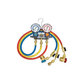 CPS MA1234: Pro-Set Manifold A/C Gauge Set with Hoses (R-12, R-134A)