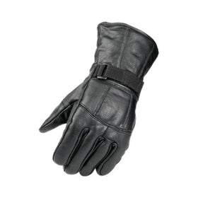 Raider Black Medium Leather Motorcycle Riding Gloves