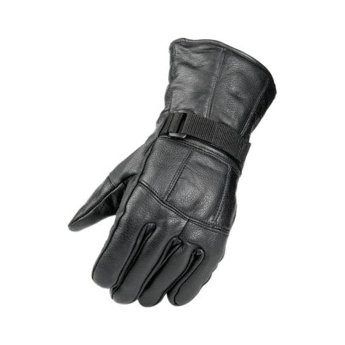Raider Black Medium Leather Motorcycle Riding Gloves