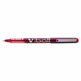 Pilot VBall Liquid Ink Roller Ball Stick Pen, Red Ink.7mm (35114) - (Pack of 12)