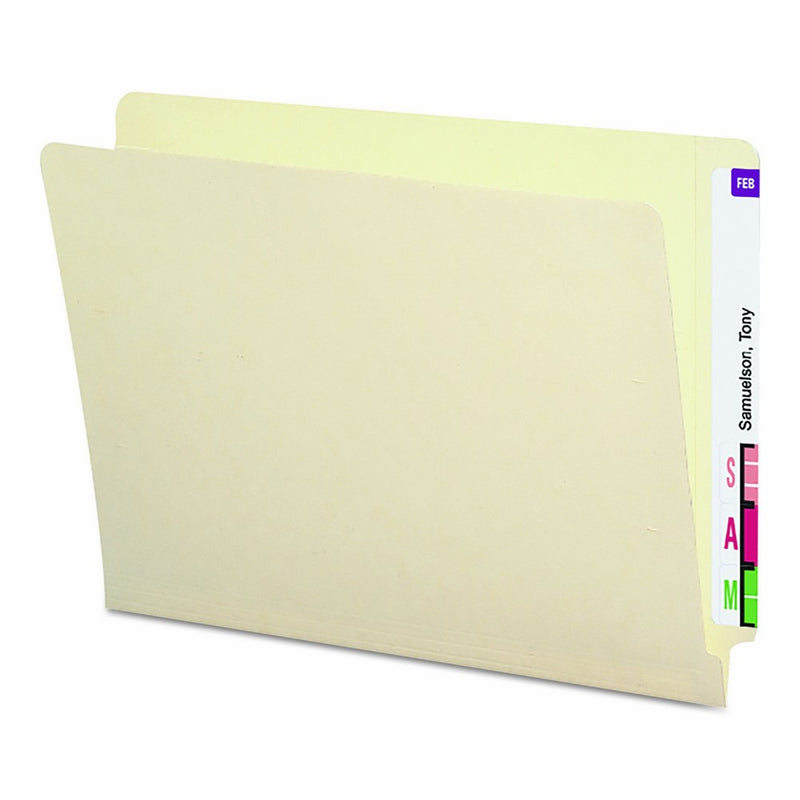 Smead End Tab Heavyweight File Folder, Shelf-Master Reinforced Straight-Cut Tab, Letter Size, Manila, 50 per Box(24210)