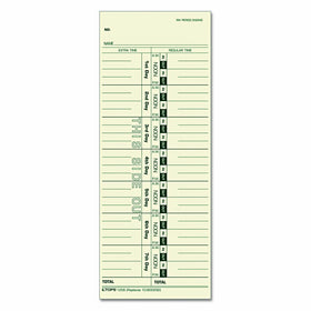 TOPS 1256 Acroprint/Cincinnati/Lathem/Simplex/Stromberg Time Card 3 1/2 x 9 (Box of 500)