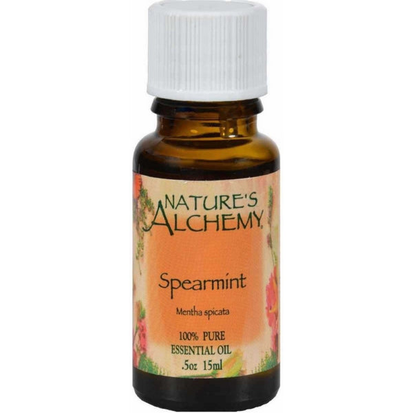 Neem Aura - Nature's Alchemy - Spearmint Essential Oil, .5 fl oz oil