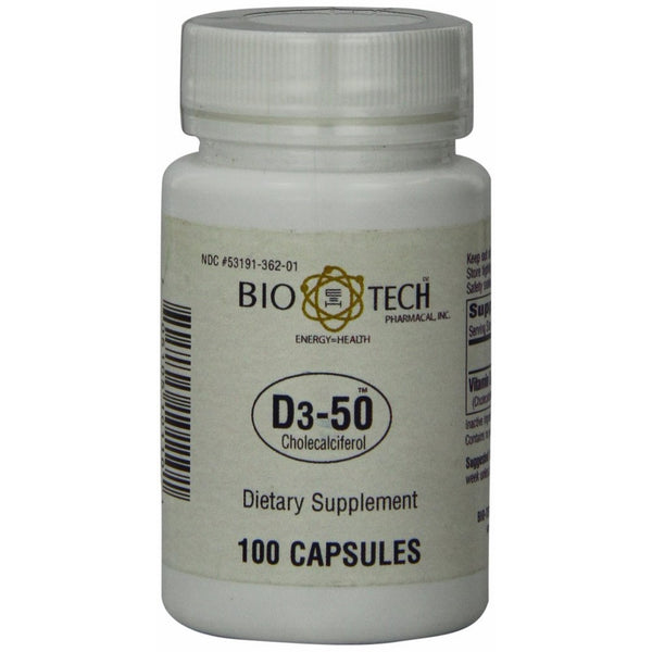 Biotech Pharmacal - D3-50 (50,000iu) - 100 Capsules