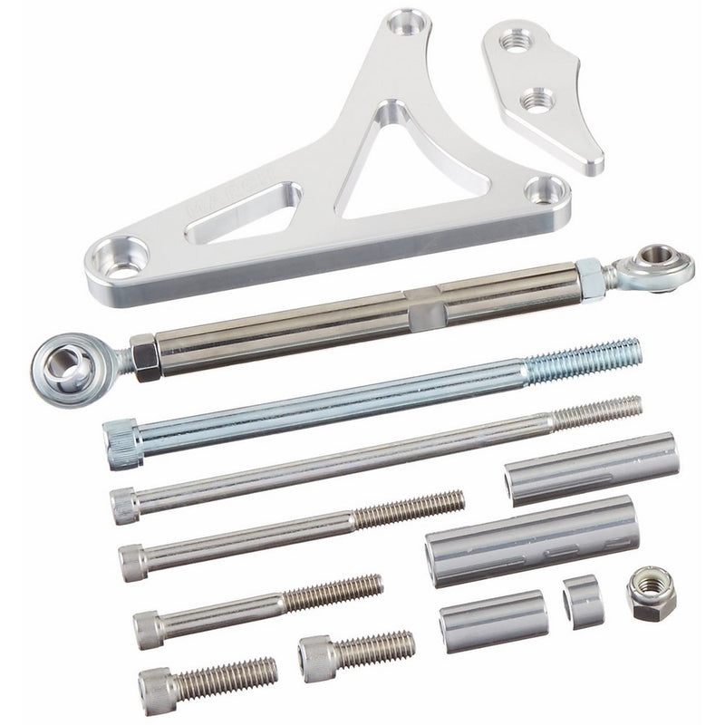 March Performance 30025 Ultra Clear Powdercoat Aluminum Ford 302 Alternator Bracket Kit with Tensioner