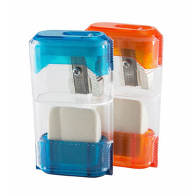 Baumgartens Trap Door with Eraser Pencil Sharpener Single Hole Assorted Colors (19550)