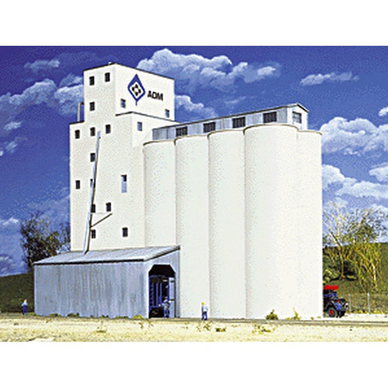 Walthers Cornerstone Series Kit HO Scale ADM Grain Elevator & Accessories