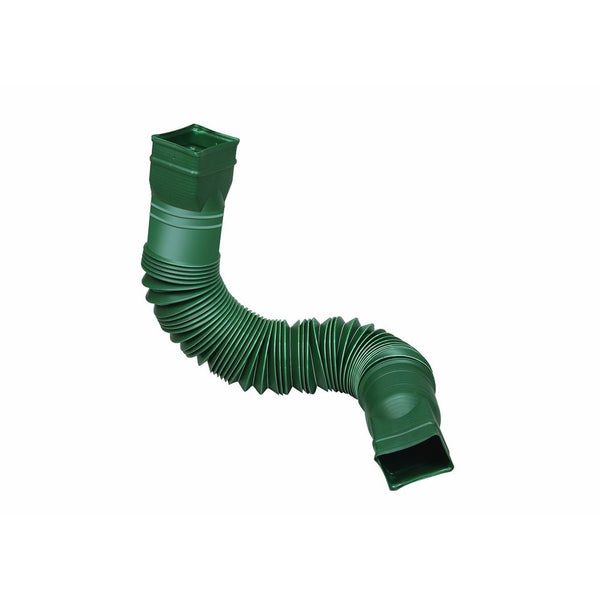 Flex-Drain 85011 Downspout Extension, Green