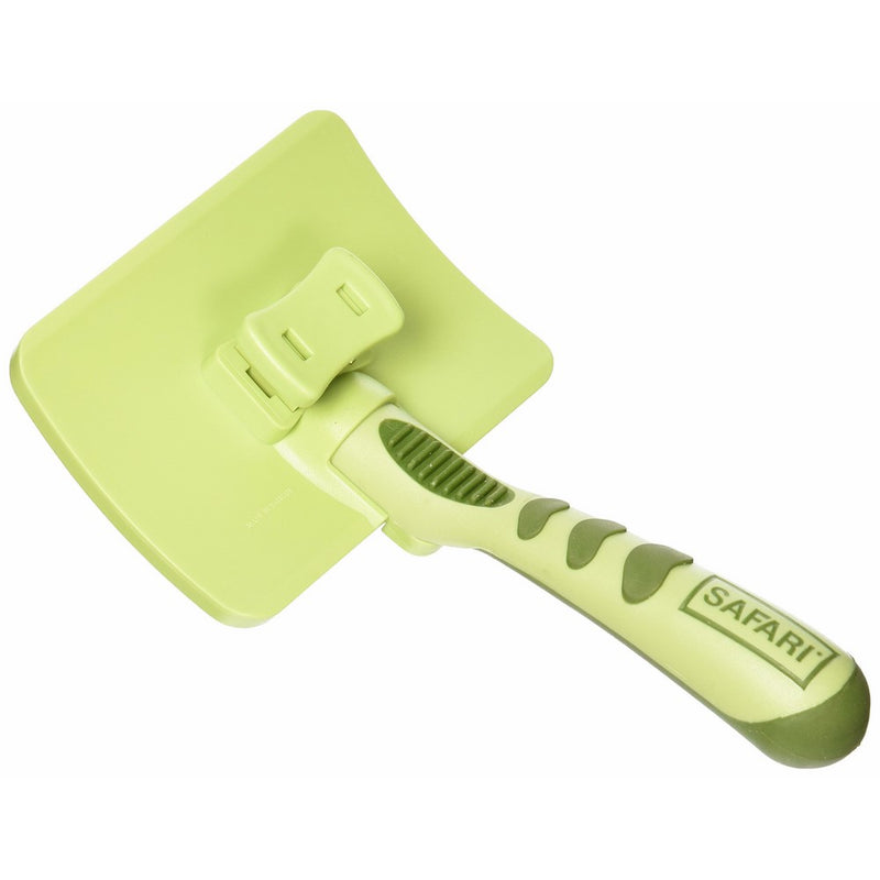 SAFARI Self-Cleaning Slicker Brush, Large Size, Slicker Brush, Slicker Brush for Dogs, Dog Brush, Pet Brush, Dog Hair Brush, Dog Brushes for Grooming, Stainless Steel Pins, Comfort Grip Handle