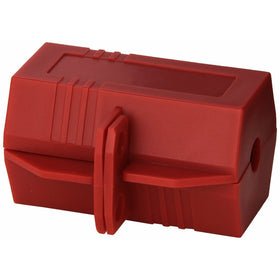 Brady 103534 Plug Lockout, 9/16" Shackle Diameter, Red