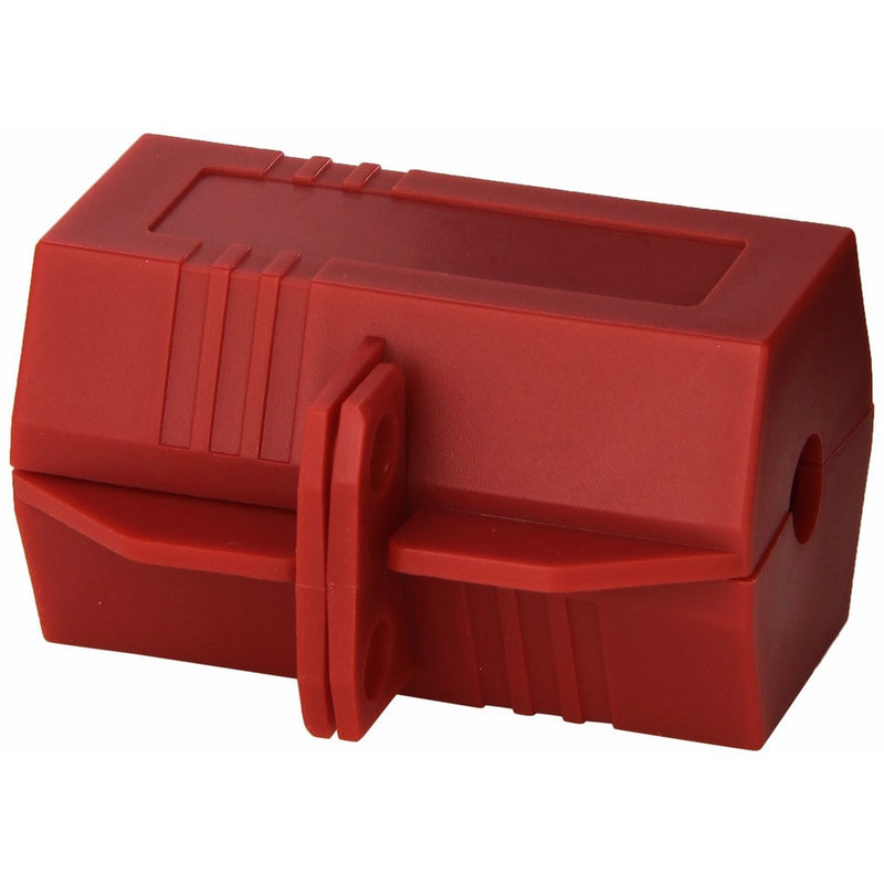 Brady 103534 Plug Lockout, 9/16" Shackle Diameter, Red